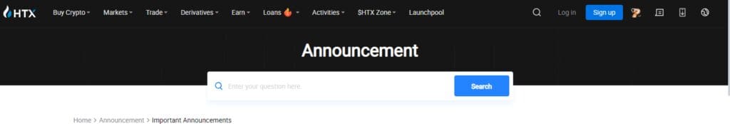 HTX Customer Support