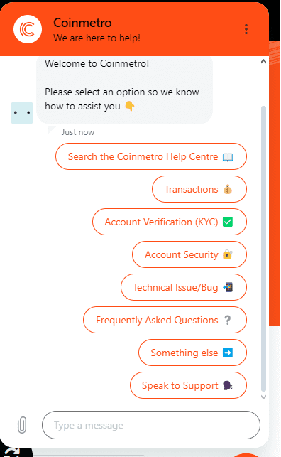 Coinmetro Customer Support