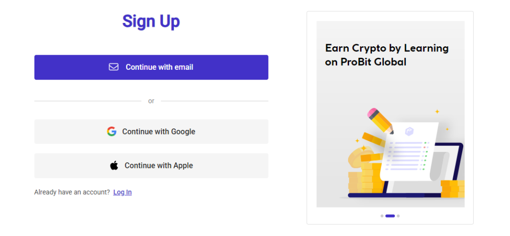 How to Start Trading on ProBit Create an Account