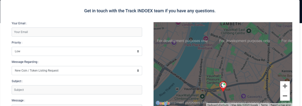IndoEx Customer Support