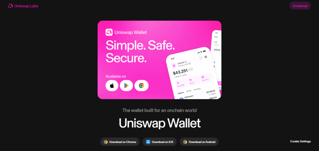 Connect your Wallet with Uniswap 