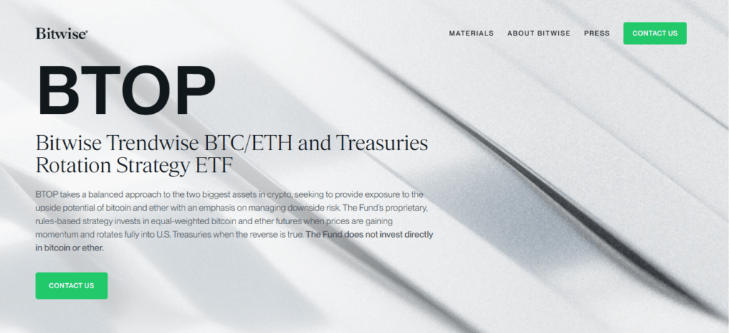 Bitwise Trendwise BTC/ETH and Treasuries Rotation Strategy ETF (BTOP)