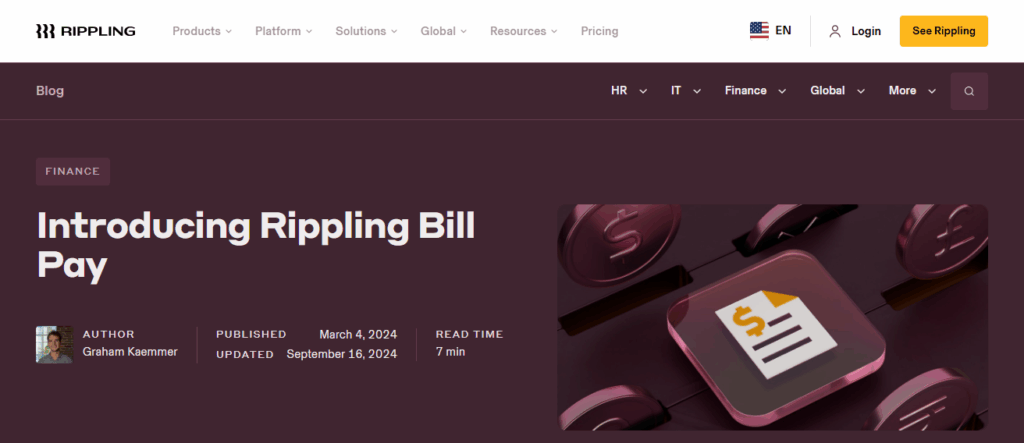 Rippling Bill Pay