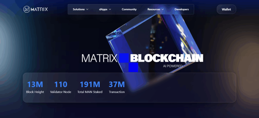 Matrix AI Network (MAN)