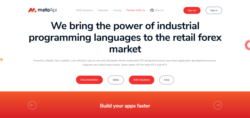 MetaTrader API