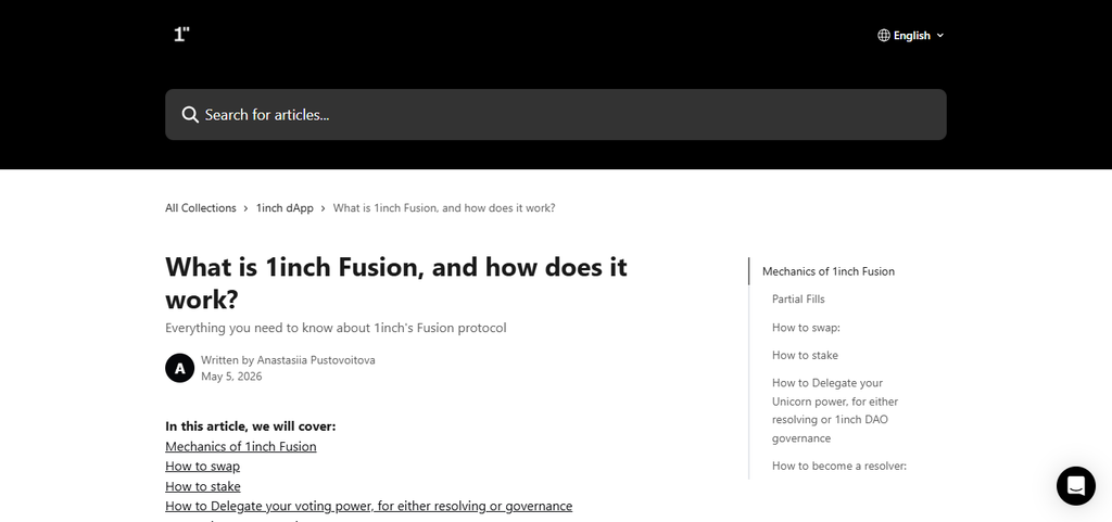 1inch Fusion Mode