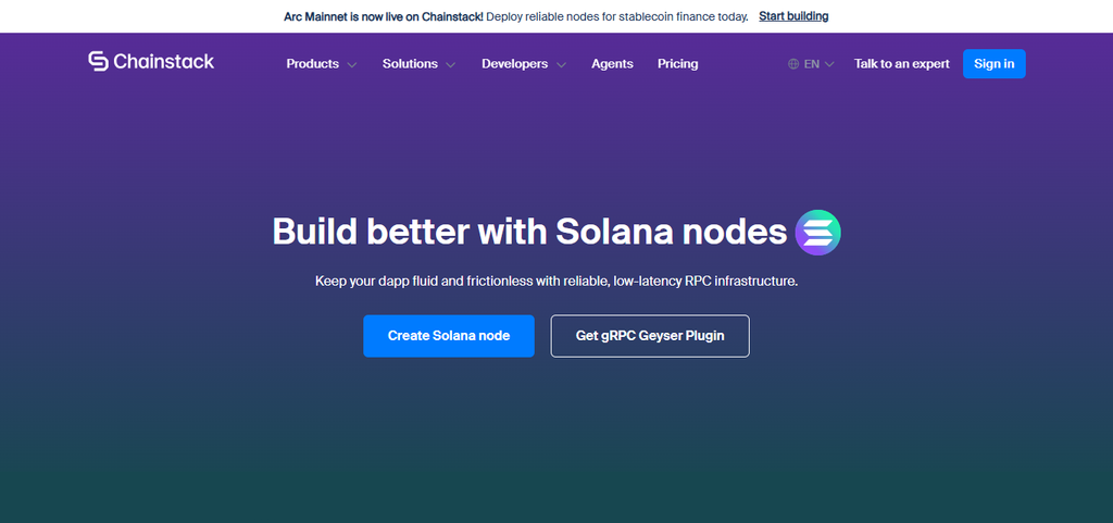 Chainstack Solana API