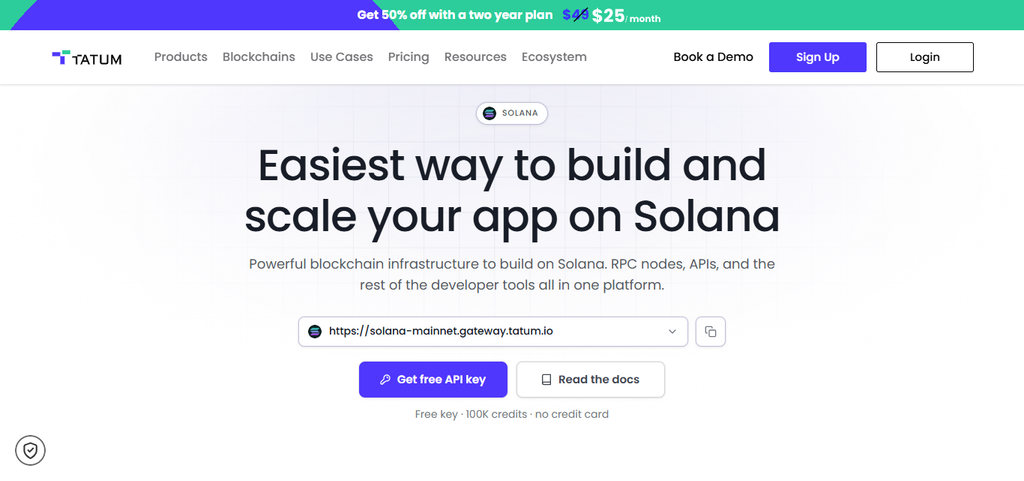 Tatum Solana API