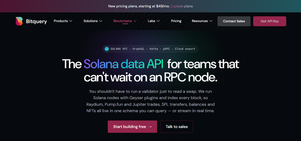 Bitquery Solana API